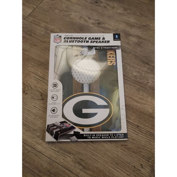 NEW Green Bay Packers Cornhole Game & Bluetooth Speaker - Picture 1 of 5